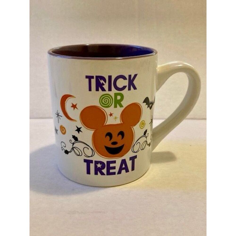 Halloween Disney Mouse Ears Trick or Treat Ceramic Coffee Mug 14 OZ - Picture 1 of 8